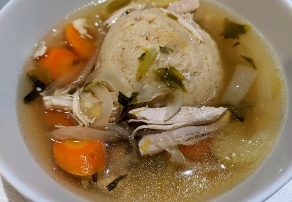 Matzoh ball soup, March 16, 2020