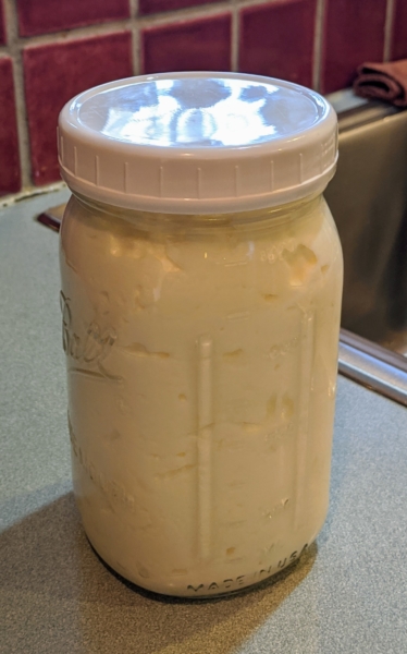 Homemade yogurt, April 26, 2020